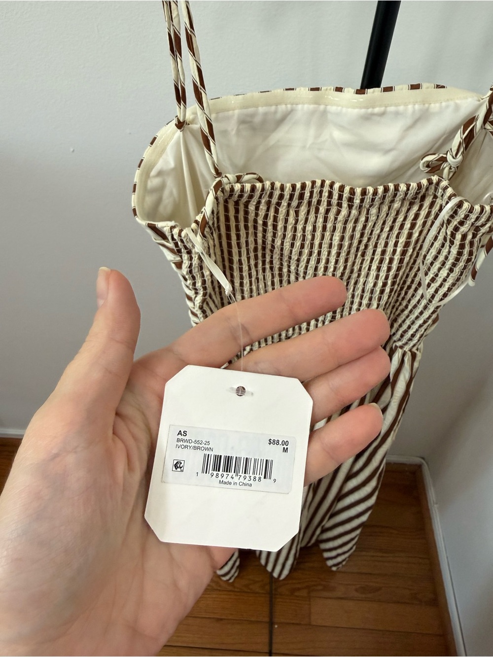 Altar'd State Brown and Cream Stripe Maxi Dress - Picture 5 of 5